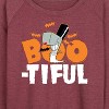 Women's - SpongeBob SquarePants - Boo-tiful Lightweight French Terry Wide Neck Long Sleeve Shirt - 2 of 4