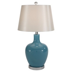 Chloe Glass Table Lamp - Blue - (Lamp Only) Abbyson
