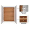 LOVMOR in Plywood Soft Close Kitchen Wall Cabinet with 2 Doors and Adjustable Shelves for Kitchen, Bathroom, Living Room,Study - 4 of 4