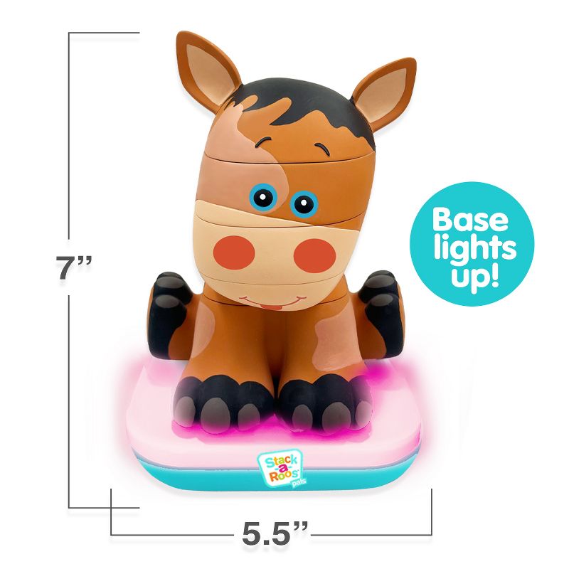 Stack-A-Roos Baby Horse Stacking Animal STEM Toy for Toddlers, 5 of 7