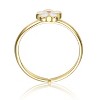 Children's 14K gold plated white flower daisy adjustable ring. Cute and elegant jewelry for kids. Perfect for everyday wear and special occasions. - 2 of 2