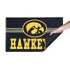 Evergreen NCAA Iowa Hawkeyes Embossed Mat Cross Hatch Indoor and Outdoor Doormat - 4 of 4
