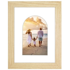 Americanflat Picture Frame with Oval Mat Insert and Shatter-Resistant Glass - Signature Collection - Photo Frame for Wall Display - 1 of 4
