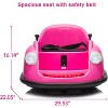 Coucheta Kids Bumper Car, 12V Electric Ride-On with Parent Remote Control, 360¡ã Spin, LED Lights & Music - 2 of 4