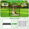 FDW Dog Playpen Dog Pen 24/30/36/42/48in Puppy Playpen with Door Entry Foldable Exercise Pen for Indoor Outdoor Use - 3 of 4