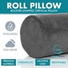 Allsett Health Cervical Bolster Pillow with Washable Cover, Ergonomically Designed for Head, Neck, Back, and Legs | Extra Sleep Support - 2 of 4