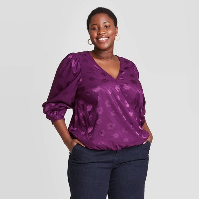 women's plus size purple jeans