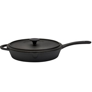 The Lakeside Collection Mason Pre Season Craft Iron Cookware - 11" Grill Pan - 1 of 4