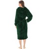 PAVILIA Women Hooded Plush Soft Robe, Fluffy Warm Fleece Faux Shearling Shaggy Bathrobe - 2 of 4
