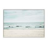23" x 33" Sylvie Beach 2 Framed Canvas by F2 Images White - Kate and Laurel