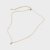 14K Gold Plated Small Polished Initial Pendant Necklace - A New Day™ Gold - 3 of 4