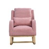 TOAOTBNBO Rocking Arm Chair with Two Side Pocket, Recliner Lazy Lounge Chair with Wood Legs Rocking Accent Chair for Rest Room - 2 of 4