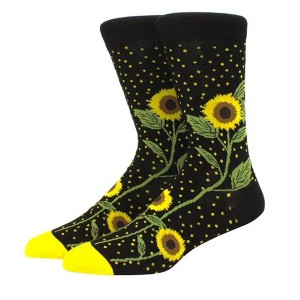 Sunflower Socks (Men's Sizes Adult Large) from the Sock Panda - 1 of 3