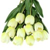 Unique Bargains Decoration Wedding Home Tulip Artificial Flowers 14.9" 12 Pcs - 3 of 4