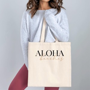 Simply Sage Market Aloha Beaches Canvas Tote - 1 of 4