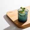Bloomhouse Lyon Sky 8 Piece Hand Made 16 OZ Colored Glass Double Old Fashioned Set w/ Coasters - 4 of 4