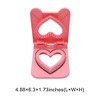 Unique Bargains Cookie Mould Cutter New Heart Press Cookie Cutter Hand Washable Stainless Steel Plastic 4.9"x6.3"1.7" 1Pcs - 3 of 4