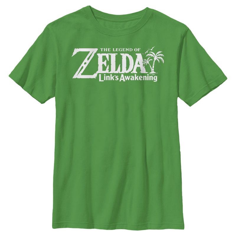 Boy's Nintendo Legend of Zelda Link's Awakening Switch Logo T-Shirt, 1 of 4