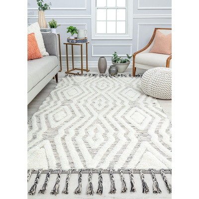 Rugs America Carter CR15A Bohemian Textured/Diamond Area Rug