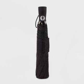 Totes Men's One-touch Auto Open Close Sunguard ECO Compact Umbrella - Black