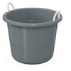Life Story Large 17 Gallon Plastic Storage Bucket Open Top Container with Easy Grip Rope Handles for Indoor and Outdoor Storage, 8 Pack, Gray - 2 of 2