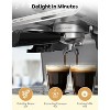 Espresso Machine with Built-in Grinder, 20 Bar Pressure Coffee Maker with Steam Wand, 2.8L Water Tank, 30 Grind Settings for Cappuccino Latte, Silver - 3 of 4
