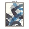 Amanti Art Blue Brushy Abstract I by Danhui Nai Canvas Wall Art Print Framed 18 x 24-in. - 4 of 4