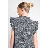 Women's Ruffle Sleeve Tie Neck Blouse - ee:some - 4 of 4