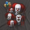 It 1990 Many Faces Of Pennywise Adult T-Shirt - 2 of 4