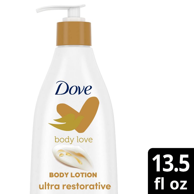 Dove Beauty Body Love Restoring Care Body Lotion Unscented - 13.5 fl oz, 1 of 15