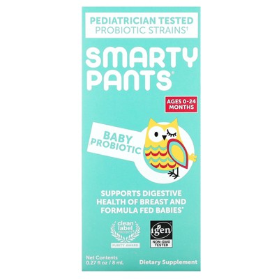 SmartyPants Baby Probiotic, Ages 0-24 Months, Unflavored, 0.27 fl oz (8 ml)