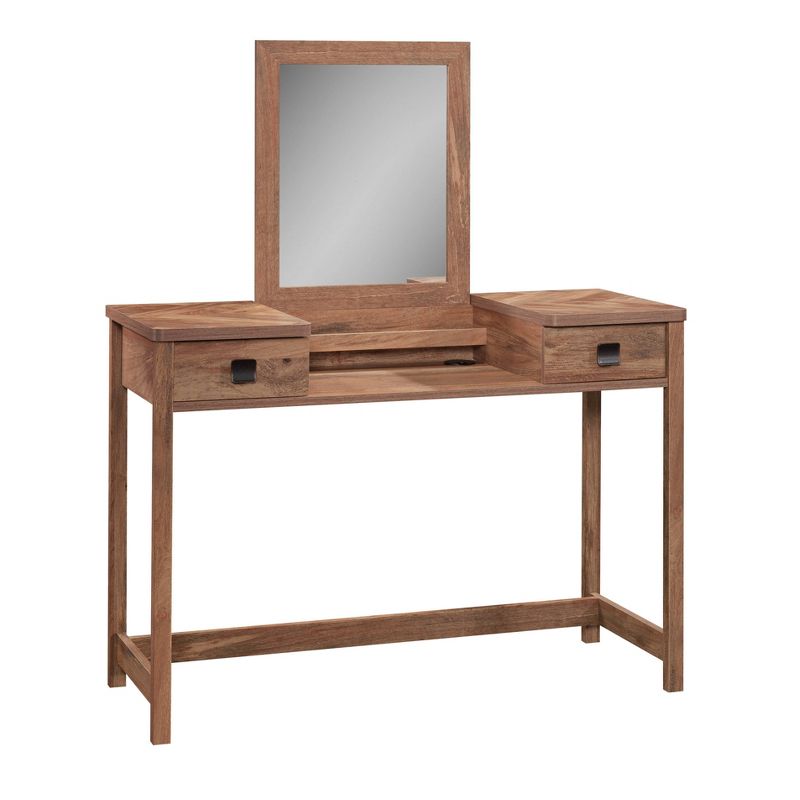 Cannery Bridge Vanity Table - Sauder: Makeup Desk with Lighted Mirror, Storage Drawers, Cord Management, Sindoori Mango Finish, 1 of 4