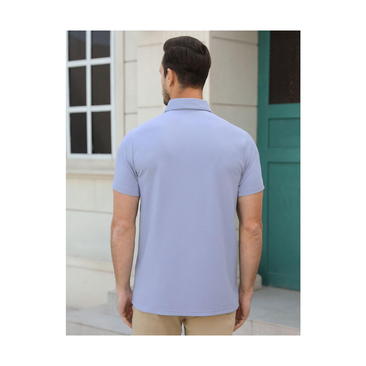 Polo Shirts for Men Short Sleeve Casual Business Sports Tennis Golf Shirts - thumbnail 5