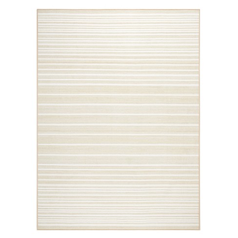 TOWN & COUNTRY BASICS Layne Modern Stripe Everwash Washable Area Rug with Non-Slip Backing - image 1 of 4