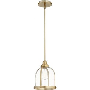 Quorum Lighting Banded Dome 1 - Light Pendant in  Aged Brass - 1 of 3