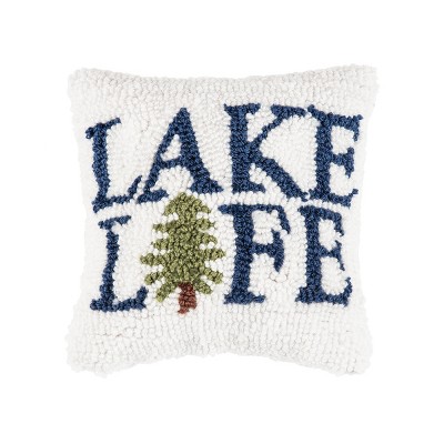 C&F Home 8" x 8" Lake Life Hooked Throw Pillow