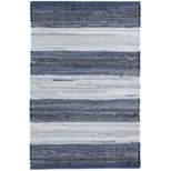 Home ConservatoryStriped Rag Handwoven Cotton Area Rug