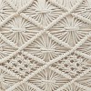 Ornavo Home Cotton Macrame Braid Pouf Ottoman - 18.5" x 15" - 4 of 4