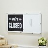 VIP Metal 20 in. White Closed Open Sliding Sign - 3 of 4