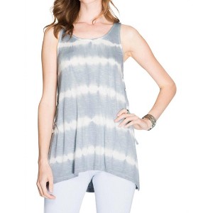 Women's Tie Dye Slub Knit Tank - SHE + SKY - 1 of 1