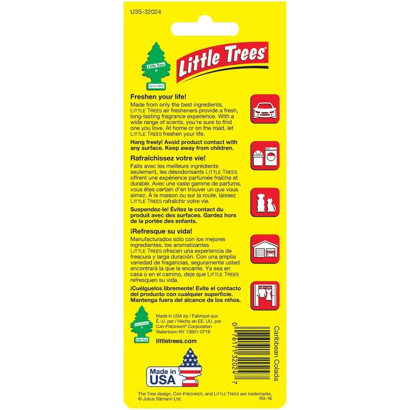Little Trees 3pk Caribbean Colada Air Freshener, 2 of 5