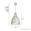 Hunter Fans 14.25" Bluff View Pendant Light Soft Sage Finish Industrial Style Ceiling Fixture - 4 of 4