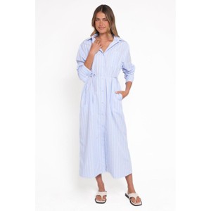 Vestido midi de manga larga Harlan