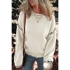 Oversized Sweaters for Women Fall Winter Cable Knit Chunky Color Block Tops Jumper Long Sleeve Crewneck Pullover 2025 - 4 of 4