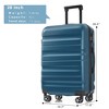 ChicFurnit Luggage 28" Hardside Large Checked Luggage, Hardshell Suitcase ABS Suitcase with Double Spinner Wheels, TSA Lock, Blue, 19.7"*11.8"*30.3" - 2 of 4