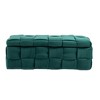 CAVINAS 40" Velvet Storage Ottoman Bench with Safety Hinges,Plush Footrest and End of Bed Storage Bench for Living Room and Bedroom - 2 of 4