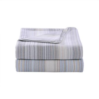 King Dune Cotton Reversible Striped Blanket