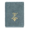 Linum Home Textiles 100% Turkish Cotton MONICA Gold Thread 3PC Embellished Towel Set - 4 of 4