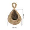 Unique Bargains Handmade Natural Durable Space-saving Hanging Basket 2 Pcs - 2 of 4