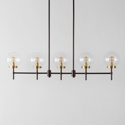 Mylah 5-Light Oil Rubbed Bronze Glass Globe Pendant